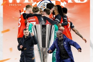 卢顿3-1战胜斯托克港夺英锦赛冠军，34岁威尔希尔获执教生涯首冠